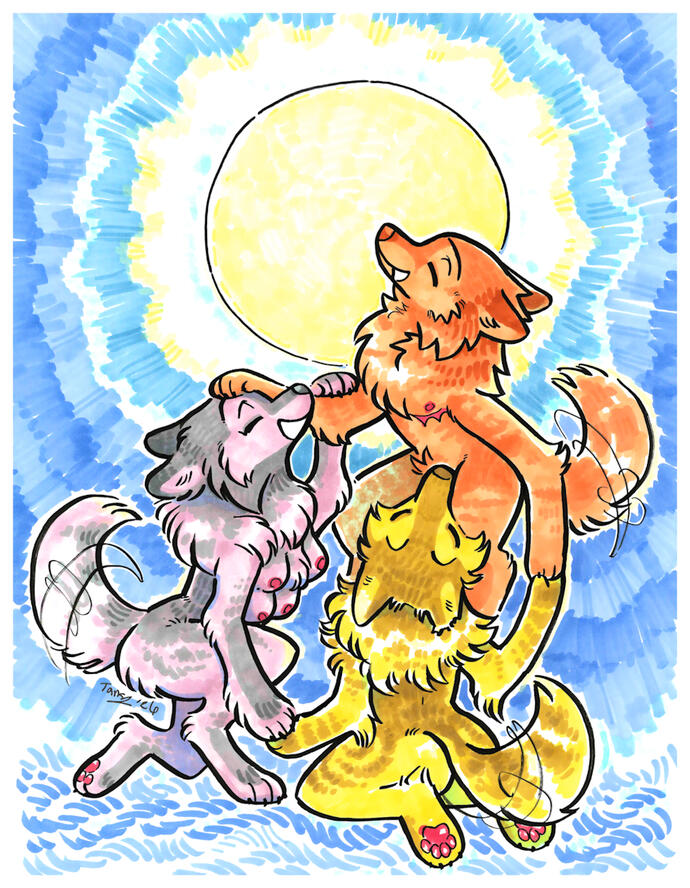 3 Wolf Moon (8.5x11 art print)