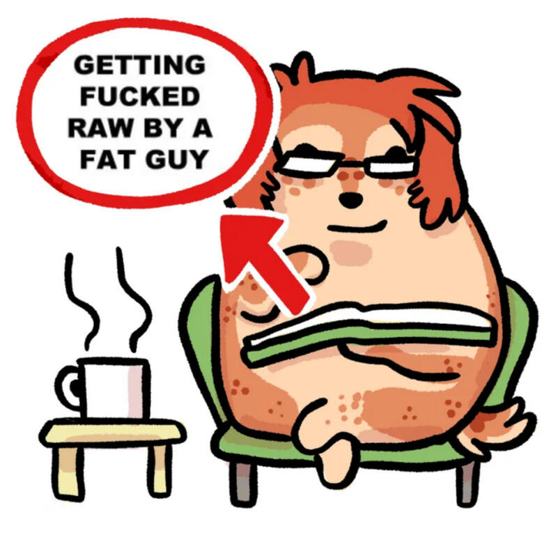 Fucked Raw by a Fat Guy (3x3 sticker)
