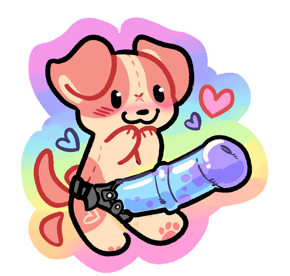 Strapped-Up Plush (3x3 sticker)