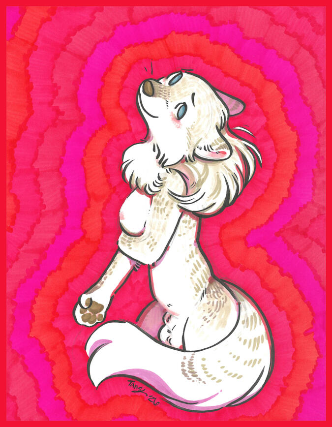 Sapphic She-Wolf (8.5x11 art print)